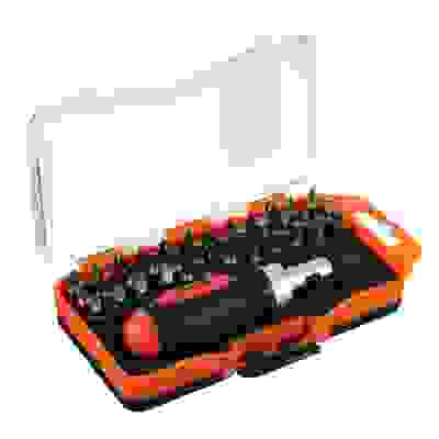 Реверсивная отвертка с держателем для бит, 36 бит, АБС пластик, сталь ЕРМАК