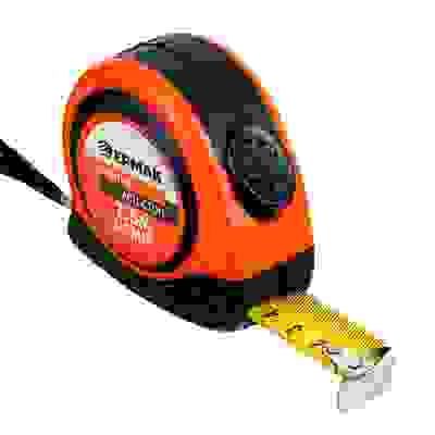 Рулетка &quot;Автостоп&quot;, двукомп. корпус, 7,5мх25мм ЕРМАК