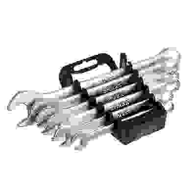 Набор ключей рожково-накидных, 6 предм. 8-17мм, матовые CRV, пластик холдер ЕРМАК