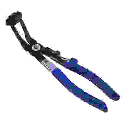 Клещи для самозажимных хомутов с загнутыми губками ЕРМАК