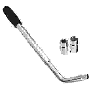 Ключ баллонный телескопический со сменными головками 17/19, 21/23мм ЕРМАК