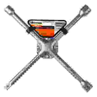 Ключ баллонный крестовой, 17-19-21мм, 14&quot;, усиленный, сатин, SJ012P ЕРМАК