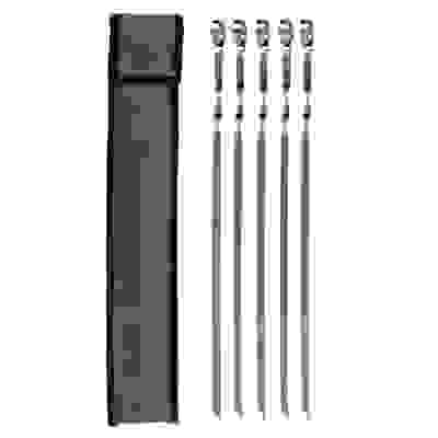 Набор шампуров ОКСФОРД (шампура плоские 500х10х2) 5шт в комплекте GRILLBOOM