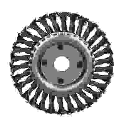 Щетка металл. для УШМ 150мм/22мм, крученая, дисковая РОКОТ