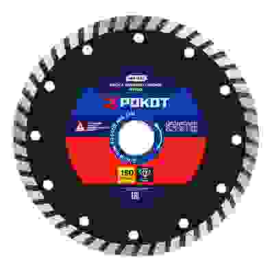 Диск алмазный отрезной &quot;ТУРБО&quot; 150х22,2мм (для мокрой и сухой резки) РОКОТ