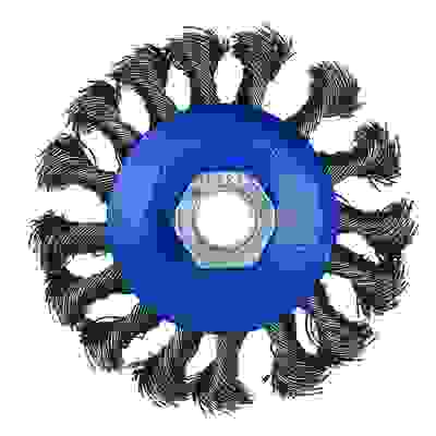 Щетка металл. для УШМ 85мм/М14, крученая (тарелка) РОКОТ