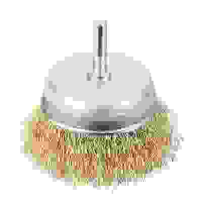 Щетка металл. со шпилькой для дрели 75мм (чашка) ЕРМАК