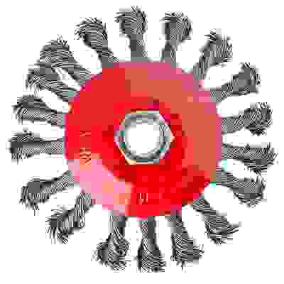 Щетка металл. для УШМ 115мм/М14, крученая (тарелка) ЕРМАК