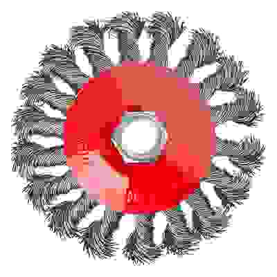 Щетка металл. для УШМ 100мм/М14, крученая (тарелка) ЕРМАК