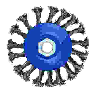 Щетка металл. для УШМ, диаметр 100мм/М14, крученая (тарелка) РОКОТ