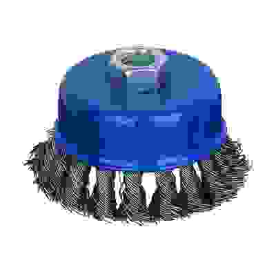 Щетка металл. для УШМ, диаметр 75мм/М14 крученая (чашка) РОКОТ