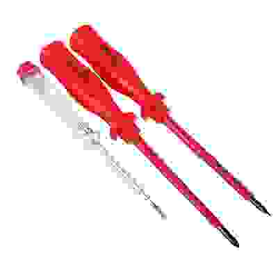 Набор отверток 3шт диэлектрических (SL4*100, PH1*100; тестер 140мм) ЕРМАК