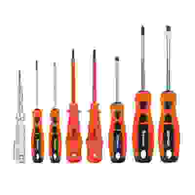 Набор 8 отверток (PH1*100, SL4x100, PH2x100, SL6x100, SL3x75, SL5x75, PH0*75+тестер напряж) ЕРМАК