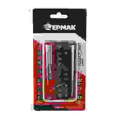 Биты для шуруповерта, набор 32 предмета, длина 25 мм, в наборе PH1, PZ, SL1, PH2, SL2 ЕРМАК