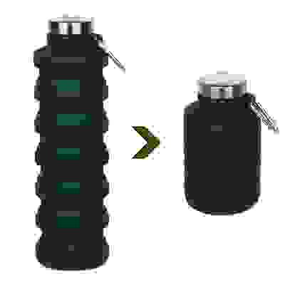 Бутылка туристическая, складная, 7,5х25/13см, 700мл, силикон РУССО ТУРИСТО