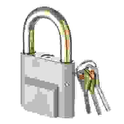 Замок навесной &quot;Алюминий&quot; 70мм, форм. ЕРМАК