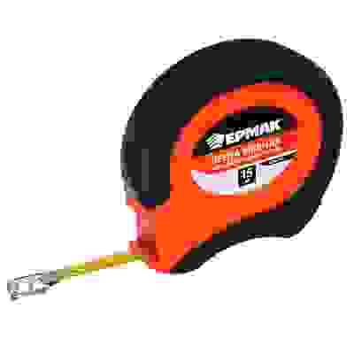 Лента мерная металл 15м, двукомп. корпус ЕРМАК