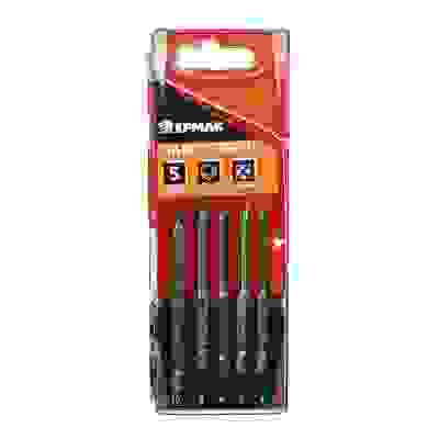 Набор сверл по кафелю, керамике, стеклу, с 4 реж.лезвиями, 6гр хвостовик, 5шт: 4, 5,6, 8 10мм ЕРМАК