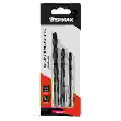 Набор сверл по металлу, серия MASTER (5, 6, 8 мм) ЕРМАК