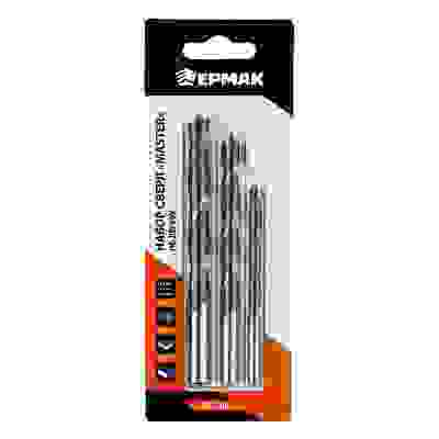 Набор сверл по дереву с М-образной заточкой, серия MASTER (3 шт.6, 8, 10 мм) ЕРМАК