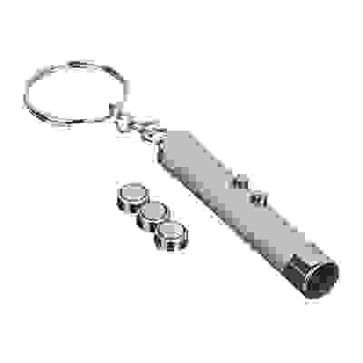 Лазерная указка с фонариком, 3xAG3, 6см, алюминий ЕРМАК