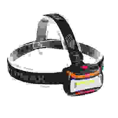 Фонарь налобный, COB LED, 65 Лм, 3xAAA, 0,65 Вт, 6,5х4,7х3см, пластик ЕРМАК