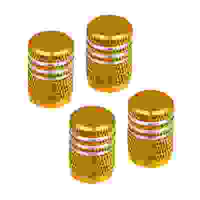 Набор заглушек ниппеля 4шт. алюминиевый, универсальный, золото NG