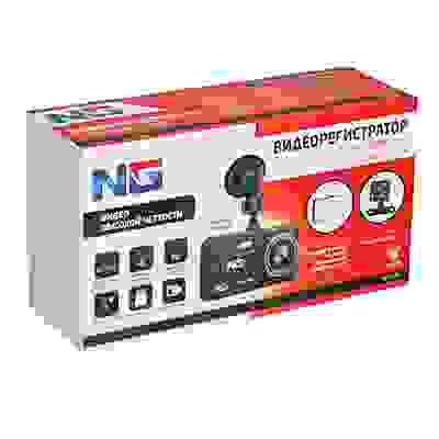 Видеорегистратор Full HD с 2 камерами, 150гр, дисплей 4&quot;, Micro-SD, 12/24 В 3.4М, пластик NG