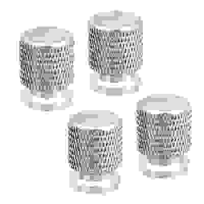 Набор заглушек ниппеля 4шт., серебро NG