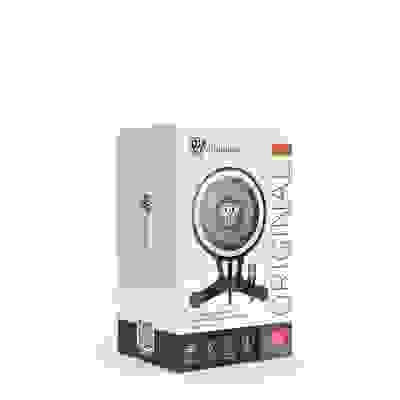 Держатель телефона на дефлектор с беспроводной зарядкой, 15Вт, магн.креп.MAG, прозр.стекл.панель BY