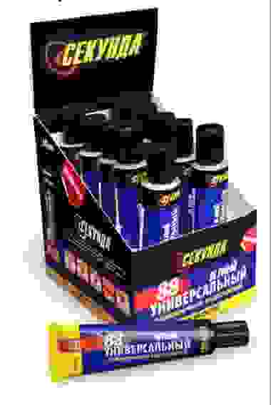 Универсальный 88 клей СЕКУНДА, ОСОБОПРОЧН. ВОДОСТ., 30мл, шоу-бокс 10шт.