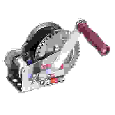 Лебедка ручная шестеренчатая TRT 1101S (трос - ремень) 450кг, длина троса 8,5м ЕРМАК