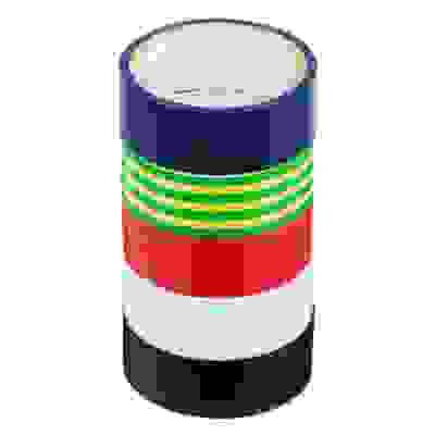 Набор изолент 5шт d48ммх0, 13х18ммх4м, 5цветов ЕРМАК