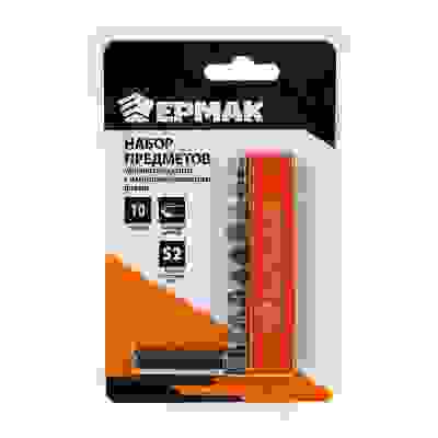 Набор 10 пр: удлинитель-адаптер с магнитным держателем для бит; 9 бит длиной 25мм ЕРМАК