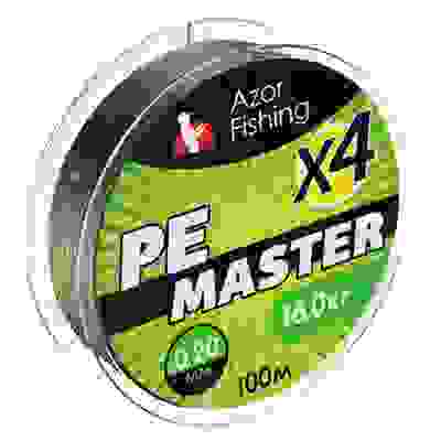 Леска плетеная, PE Мастер, 100м, 0,20мм, 16,0кг, зеленая AZOR FISHING