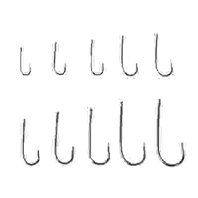 Набор крючков 50шт, металл, черные,золотые , 2 вида AZOR FISHING