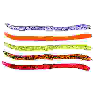 Приманка мягкая Червяк 4.0, силикон Премиум, 100 мм, 5 шт. в уп., микс цветов AZOR FISHING