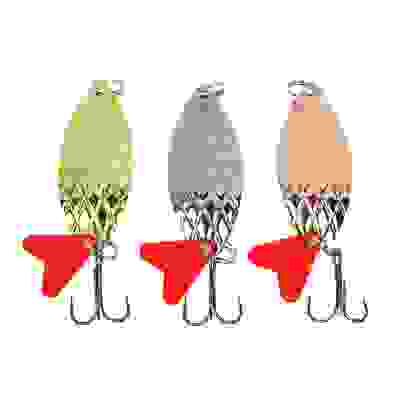 Блесна колеблющаяся, &quot;Кристалл&quot;, 18гр, 3 цвета AZOR FISHING