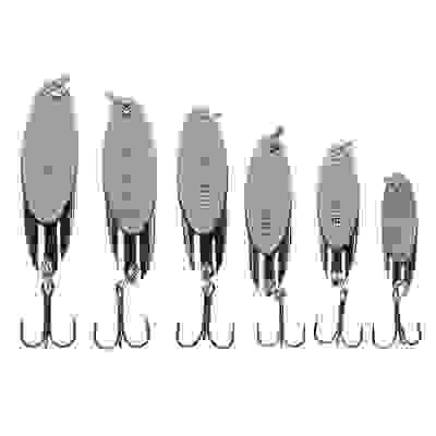 Блесна колеблющаяся, тип Кастмастер, цвет серебро, 7,10,14,18,21,25гр, 6 видов AZOR FISHING