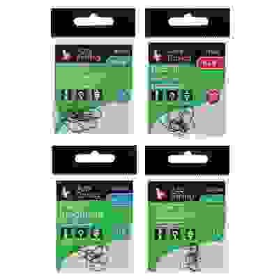 Набор крючков 10шт, карась, карп, №6,8,10,12, высокоуглеродистая сталь, черный никель AZOR FISHING