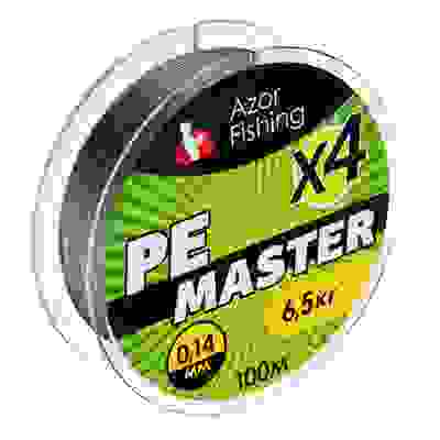 Леска плетеная, PE Мастер, 100м, 0,14мм, 6,5кг, зеленая AZOR FISHING