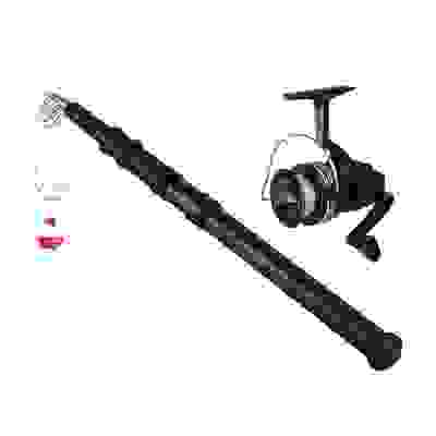 Набор: Удочка телескоп., 1,6м, тест 10-30гр., катушка 1 п.п, леска, поплавок, оснастка AZOR FISHING