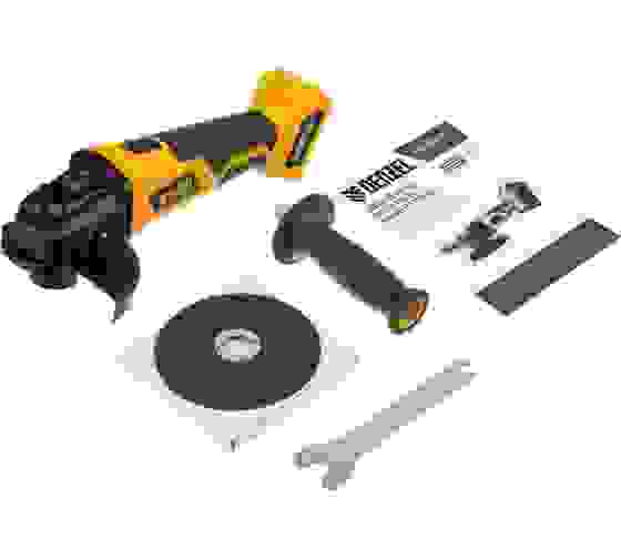 Углошлифмашина акк. Denzel BLG-IB-18-125-0, Li-ion, 18 В бесщет. без акк и зу