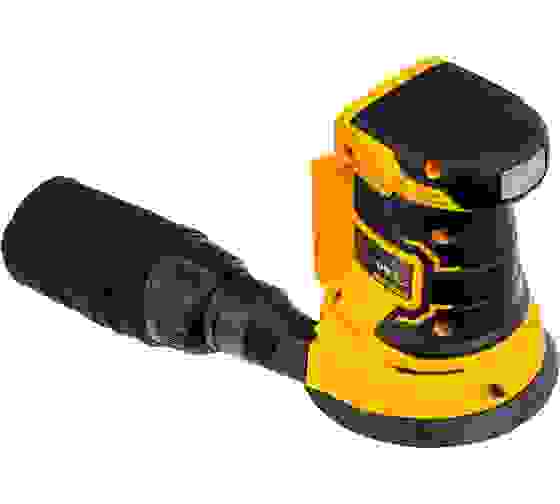 Шлифмашина эксцентриковая акк. Denzel COS-125-0 125мм 18В Li-Ion, без акк и з/у