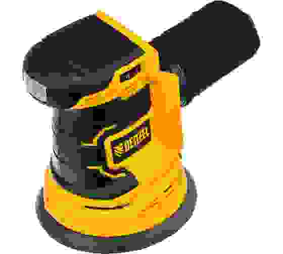 Шлифмашина эксцентриковая акк. Denzel COS-125-0 125мм 18В Li-Ion, без акк и з/у