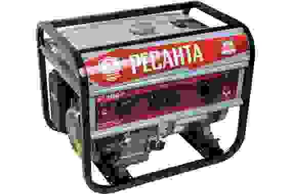 Генератор бензиновый Ресанта БГ 9500 Р 8кВт, 220В, 4-х такт, 25л, ручной стартер