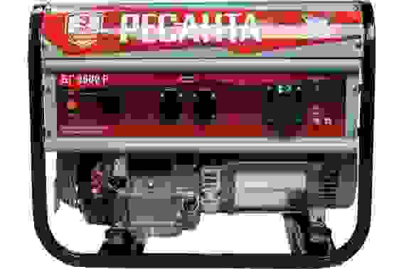 Генератор бензиновый Ресанта БГ 9500 Р 8кВт, 220В, 4-х такт, 25л, ручной стартер