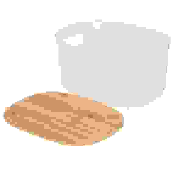 Корзина для хранения с бамбуковой крышкой \"Токио\", 24x18x12.5см VETTA