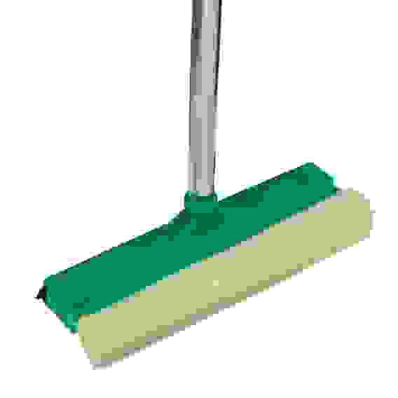 Окномойка со стальной ручкой 25см, зеленая, арт.KFC002 VETTA