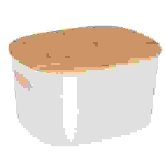 Корзина для хранения с бамбуковой крышкой &quot;Токио&quot;, 27x22,5x15,5см VETTA